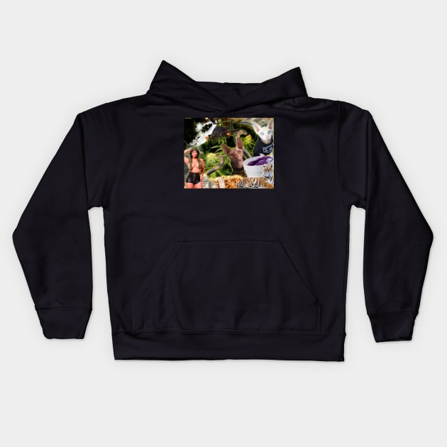 Young Savage Kids Hoodie by ForestFire